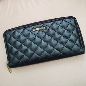 3 for $20 Olivia + Joy Black Quilted Wallet
